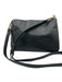 Kate Spade Black Pebble Leather Gold hardware Zip Top Crossbody Bag Black / S