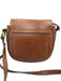 Frye Brown Leather Magnetic  Flap Brass Hardware Crossbody Bag Brown / XS