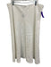 Eileen Fisher Size XL White Linen Elastic Waist Midi Skirt White / XL