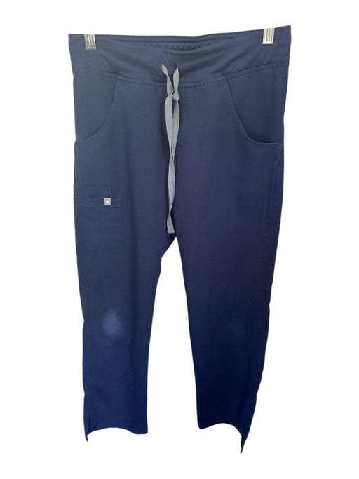 Figs Size XS/P Navy Polyester Blend Drawstring Waist Pockets Scrubs Pants Navy / XS/P