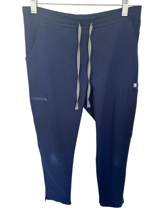 Figs Size XS/P Navy Polyester Blend Drawstring Waist Pockets Scrubs Pants Navy / XS/P