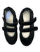 Bimba Y Lola Shoe Size 40 Black Canvas & Leather Velcro Ballet Flats Black / 40