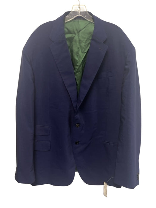 Sid Mashburn Navy Blue Wool Solid 2 Button Men's Blazer Navy Blue / 64