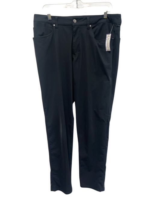 Lululemon Size 34 Dark Gray Synthetic Solid Athletic Khakis Men's Pants Dark Gray / 34
