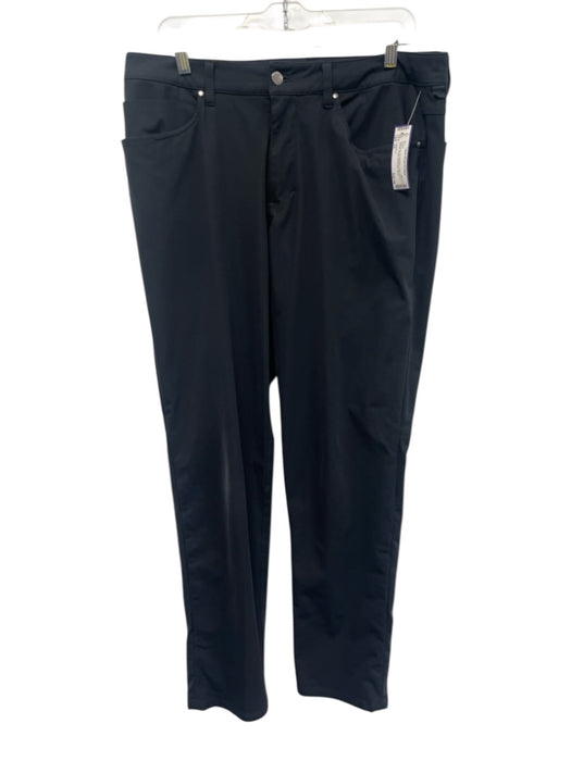 Lululemon Size 34 Dark Gray Synthetic Solid Athletic Khakis Men's Pants Dark Gray / 34