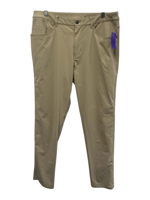Lululemon Size 34 Beige Synthetic Solid Athletic Khakis Men's Pants Beige / 34