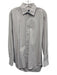 David Donahue Size 16 Red & White Cotton Plaid Point collar Long Sleeve Shirt Red & White / 16