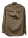 Ann Mashburn Size XS Dark Khaki Beige Cotton Long Sleeve Button Up Utility Top Dark Khaki Beige / XS