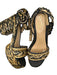 Sam Edelman Shoe Size 9 Tan & black Raffia Platform Block Heel Sandals Tan & black / 9