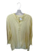 Eileen Fisher Size L Pale Yellow Linen Long Sleeve Buttons Tunic Top Pale Yellow / L