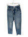 Good American Size 27 Med Dark Wash Cotton Blend Mid Rise Crossover Jeans Med Dark Wash / 27