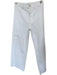 Pistola Size 26 White Cotton High Waist Wide Leg Raw Hem Jeans White / 26