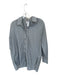 Free People Size XS Green & White Cotton Long Sleeve Striped Button Down Top Green & White / XS