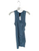 Bobi Size M Slate Blue Cotton Sleeveless Gathered Side Dress Slate Blue / M