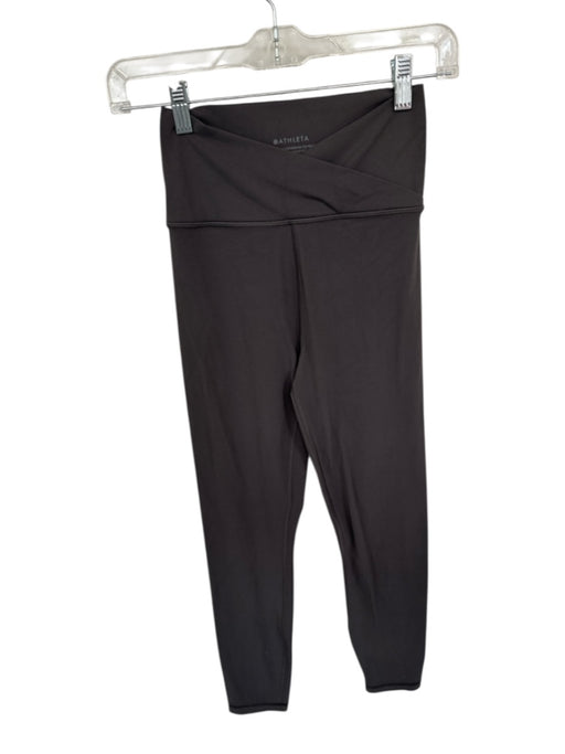 Athleta Size S Brown Cross Over Athletic Leggings Brown / S