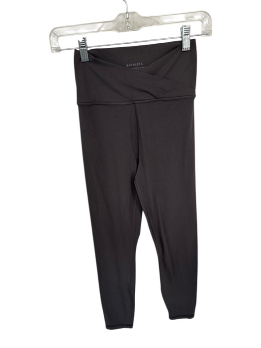 Athleta Size S Brown Cross Over Athletic Leggings Brown / S