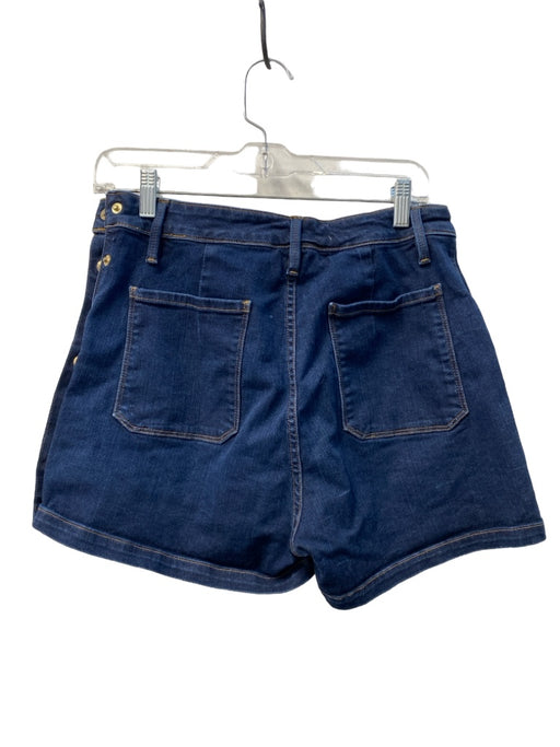 Frame Denim Size 31 Dark Wash Cotton Blend High Waist Front Pockets Shorts Dark Wash / 31