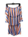 Show Me Your Mumu Size Small Multi Polyester Blend Striped Off Shoulder Dress Multi / Small