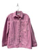 Zara Size XS Pink Cotton Front Button Denim Front Pockets Collared Jacket Pink / XS