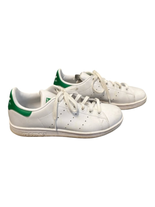 Adidas Shoe Size 4.5 White & Green Leather Low Top lace up Stan Smith Shoes White & Green / 4.5