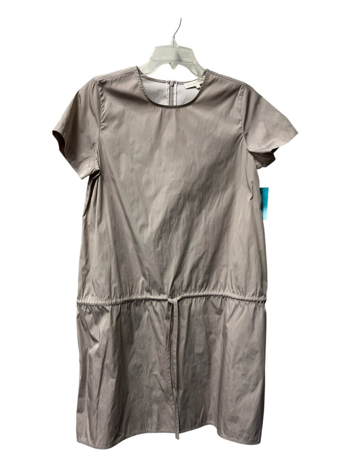 Ann Mashburn Size M Beige Polyester Round Neck Short Sleeve Knee length Dress Beige / M