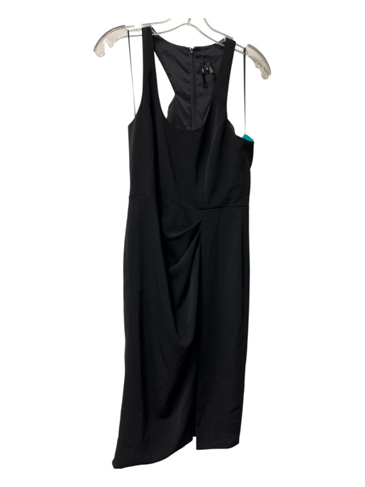 Jay Godfrey Size 2 Black Polyester Blend Halter Neck Sleeveless Back Zip Dress Black / 2