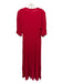 Ba&sh Size L Red Viscose Crinkle V Neck Maxi Dress Red / L