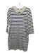 Kate Spade Size XS Cream & Navy Blue Cotton Stripe lace collar Shift Dress Cream & Navy Blue / XS