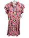 Smith & Quinn Size M Pink & Multi Polyester Blend floral print Tiered Dress Pink & Multi / M