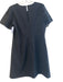 J Crew Size 10P Black Cotton Short Sleeve Back Zip Key Hole back Dress Black / 10P