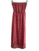 Joie Size Medium Rust & mutli Polyester Strapless Side Slit Elastic Waist Dress Rust & mutli / Medium