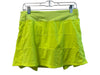 Lululemon Size 6 Neon Yellow Polyester Elastic Waist solid color Skort Skirt Neon Yellow / 6