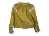 Julia Amory Size M Dijon Mustard Yellow Cotton Long Sleeve Embroidered Short Set Dijon Mustard Yellow / M