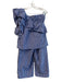 Misa Size L blue and white Polyester & Cotton One Shoulder Stripes Pant Set blue and white / L