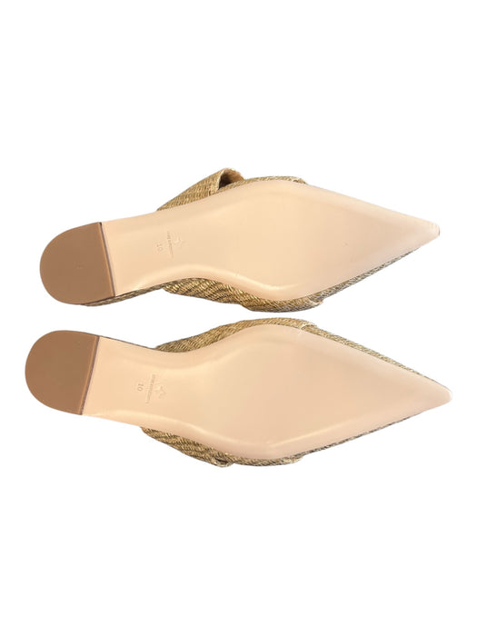 Tuckernuck Shoe Size 10 Gold & Black Manmade Material Pointed Toe Woven Shoes Gold & Black / 10