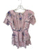 Loveshackfancy Size S Pink & Purple Cotton Flutter Sleeves Swiss Dot Dress Pink & Purple / S