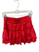 Cake for Dinner Size S Red Polyester Drawstring Ruffles Mini Skort Red / S