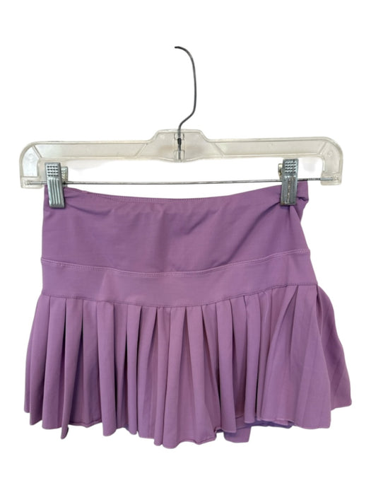 Goldhinge Size S Purple Polyester Blend Waist Band Pleated Athletic Skort Purple / S
