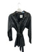 Abercrombie & Fitch Size S Black Vegan Leather Long Sleeve Snap buttons Dress Black / S