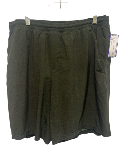 Lululemon Size XL Olive Green Solid Athleisure Men's Shorts Olive Green / XL