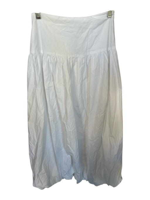 Kaiia Size 2 White Cotton Side Zip Maxi Skirt White / 2