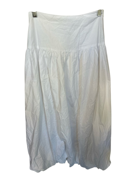 Kaiia Size 2 White Cotton Side Zip Maxi Skirt White / 2