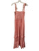 Chakeris Charleston Size XS Pink & White Cotton Gingham Tiered ric rac Dress Pink & White / XS