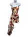 Katie May Size XS Beige, Pink, Multi Floral Draped Mini Dress Beige, Pink, Multi / XS