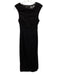 Zara Size S Black Polyester Blend Cut Out Sides Sleeveless Midi Dress Black / S