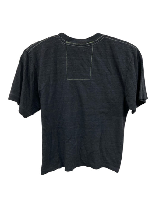 Aviator Nation Size S Gray & multi Cotton Blend Ombre Lightning Bolt Cropped Top Gray & multi / S