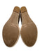 Gentle Souls Shoe Size 8.5 Taupe Leather Upper open toe Strappy Wedge Espadrille Taupe / 8.5