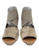Gentle Souls Shoe Size 8.5 Taupe Leather Upper open toe Strappy Wedge Espadrille Taupe / 8.5