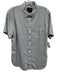 Rails Size M Blue Cotton Blend Solid Button Up front pocket Men's Short Sleeve Blue / M