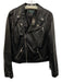 Lauren Ralph Lauren Size M / 10 Black Lamb leather Zip Up Moto Jacket Black / M / 10